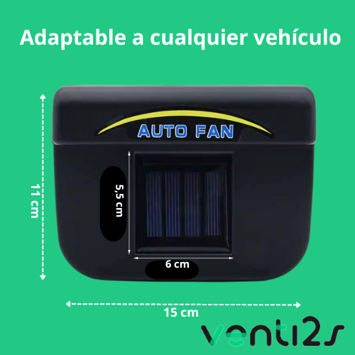 ECOVENT SOLAR - Extractor de calor y malos olores de tú auto