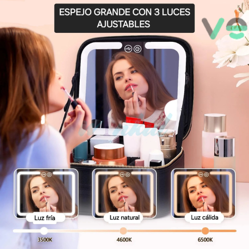 COSMETIQUERO CON LUZ LED - Organiza tú Belleza